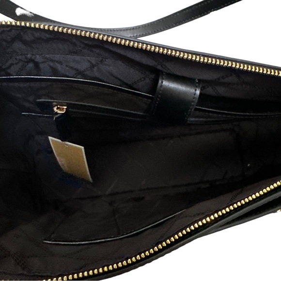 Michael Kors Large Top Zip Tote Black w Front snap pocket - Picture 3 of 7